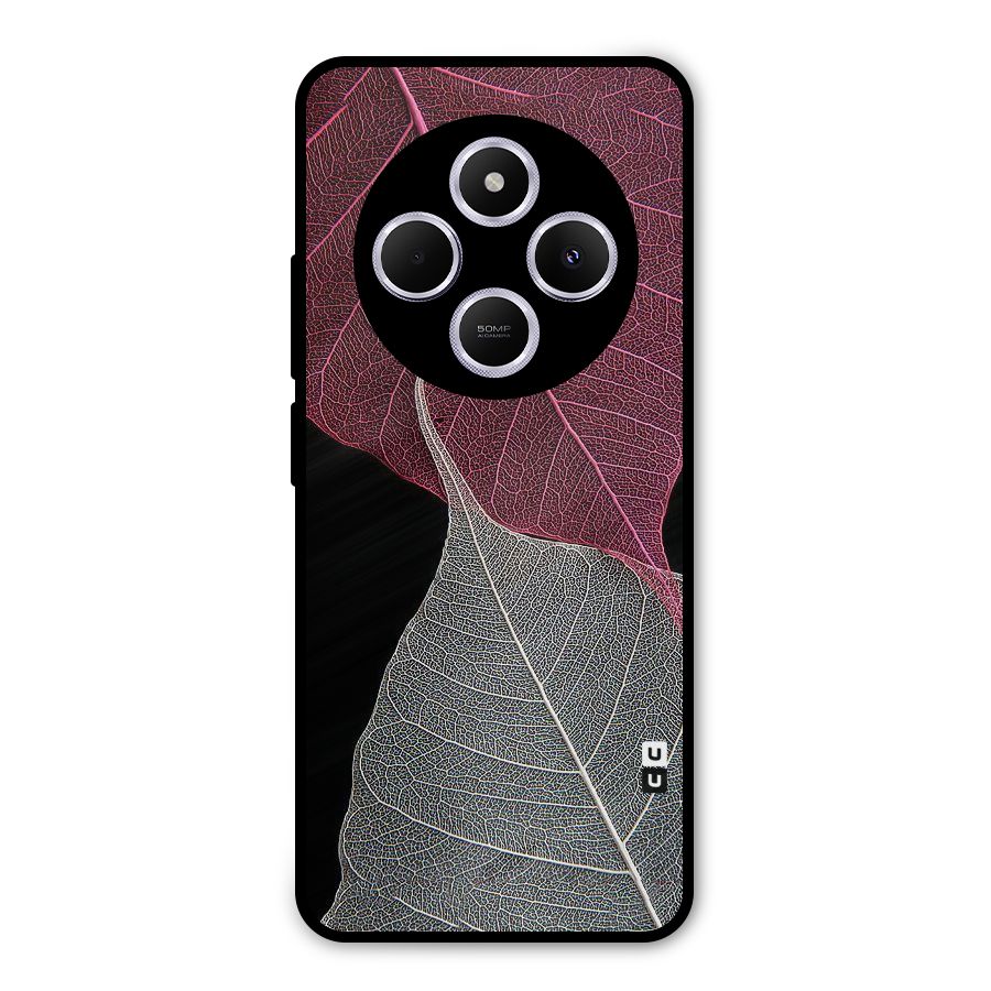 Beauty Leaf Metal Back Case for Poco C75 5G