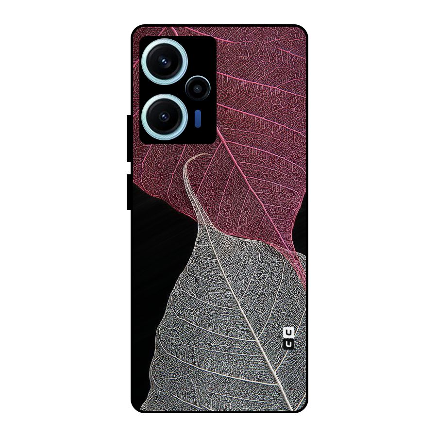 Beauty Leaf Metal Back Case for Poco F5