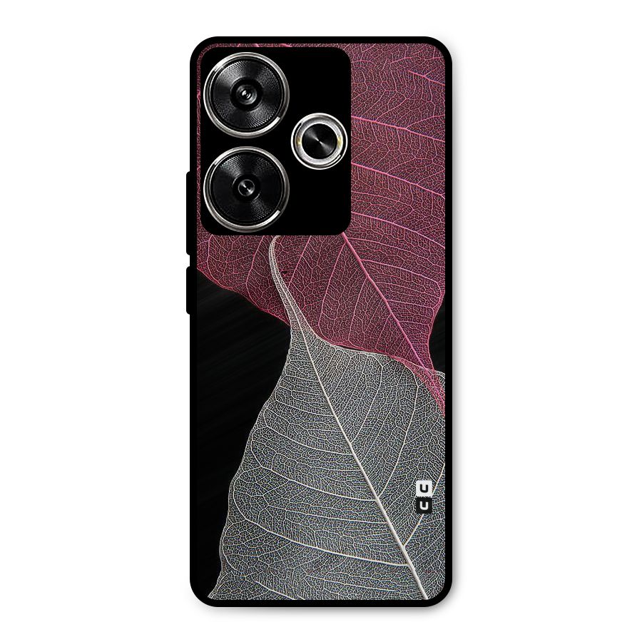 Beauty Leaf Metal Back Case for Poco F6
