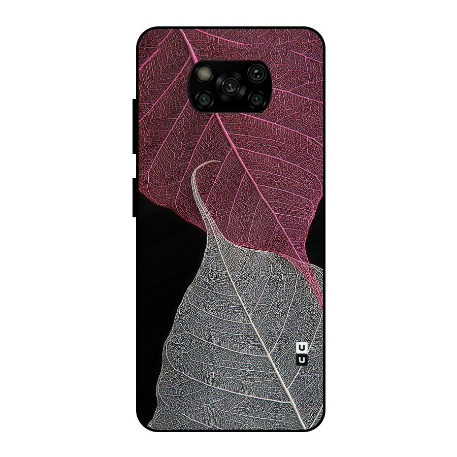 Beauty Leaf Metal Back Case for Poco X3