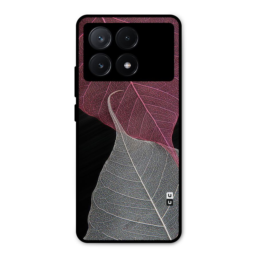 Beauty Leaf Metal Back Case for Poco X6 Pro