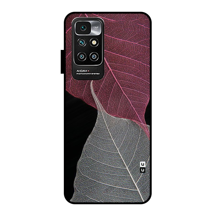 Beauty Leaf Metal Back Case for Redmi 10 Prime