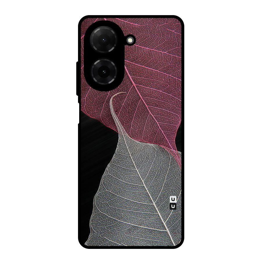 Beauty Leaf Metal Back Case for Redmi A5 4G