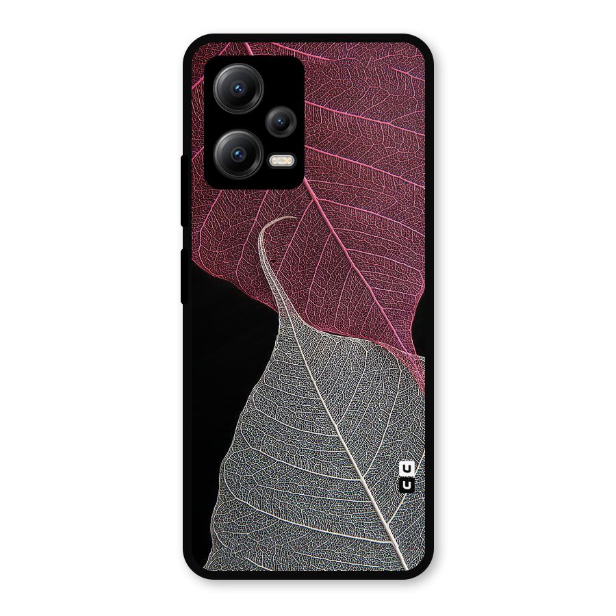 Beauty Leaf Metal Back Case for Redmi Note 12 5G