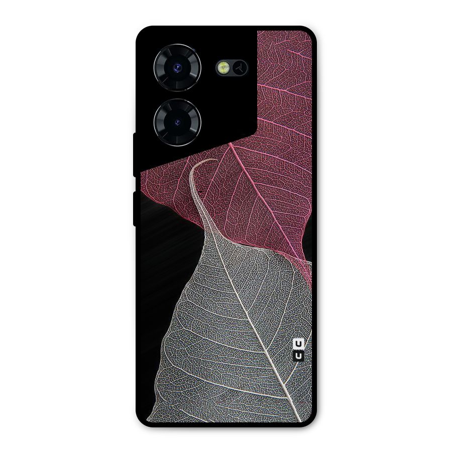Beauty Leaf Metal Back Case for Tecno Pova 5 Pro 5G
