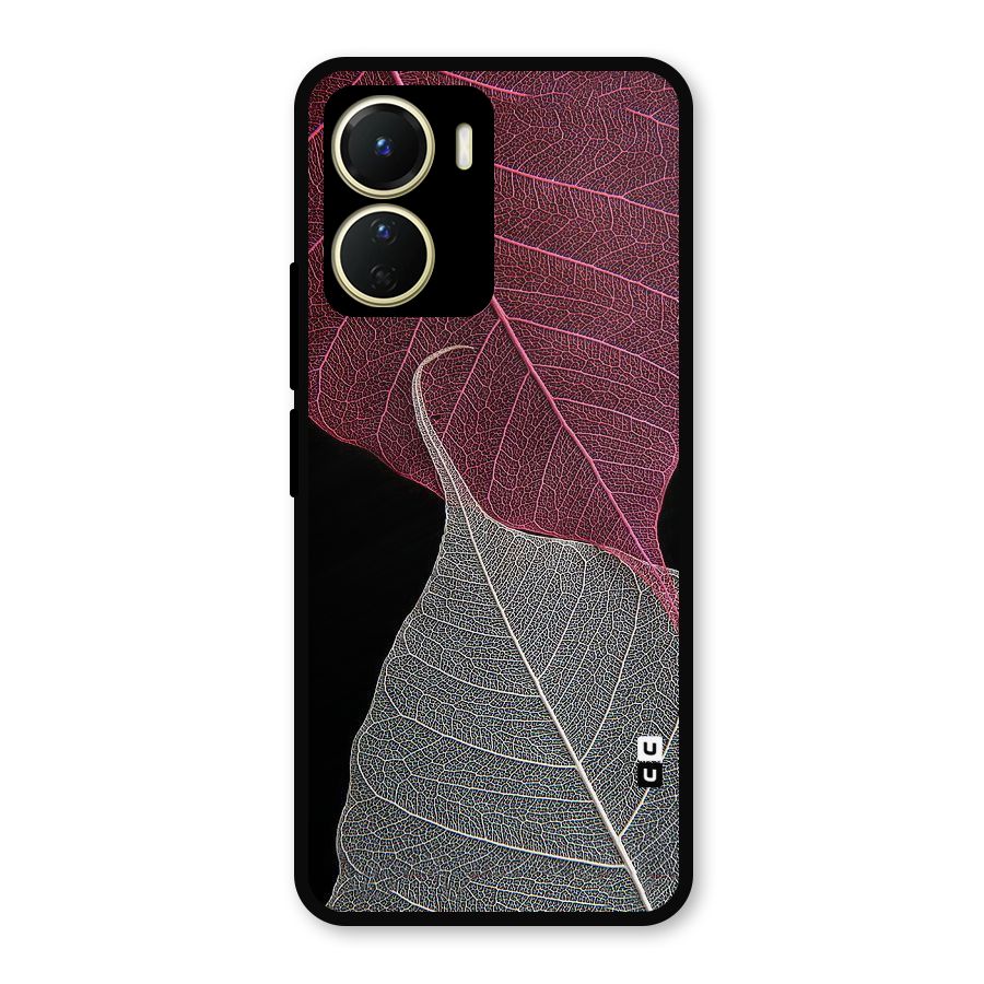 Beauty Leaf Metal Back Case for Vivo T2x