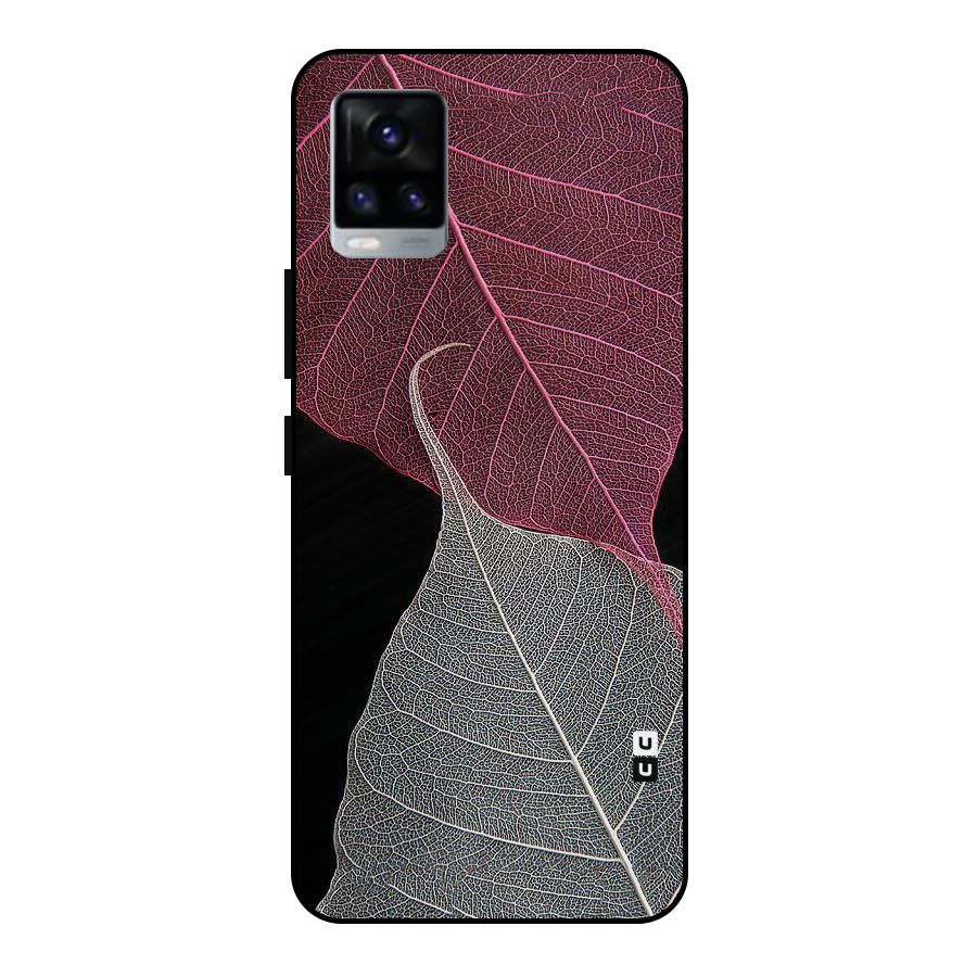 Beauty Leaf Metal Back Case for Vivo V20 2021