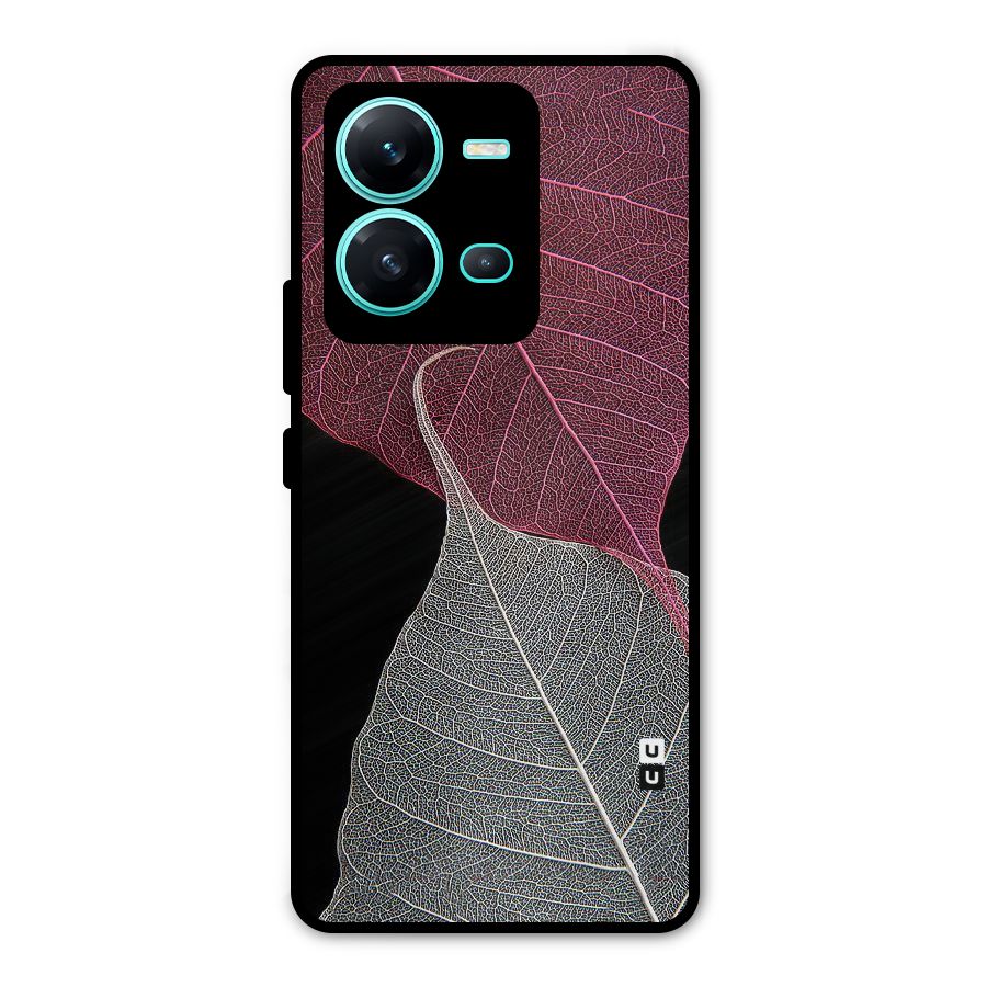 Beauty Leaf Metal Back Case for Vivo V25