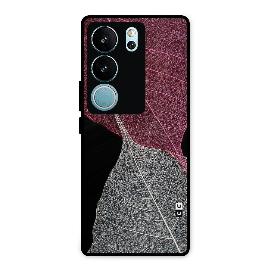 Beauty Leaf Metal Back Case for Vivo V29