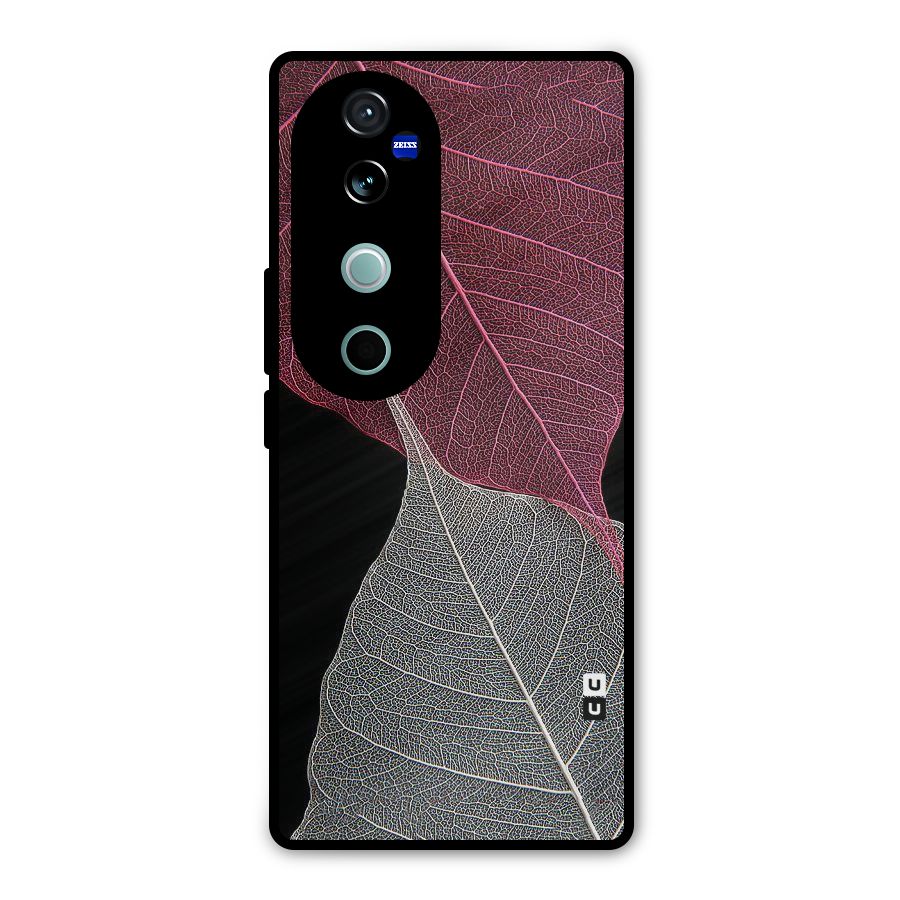 Beauty Leaf Metal Back Case for Vivo V40 Pro