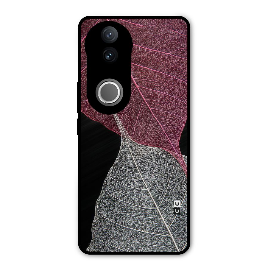 Beauty Leaf Metal Back Case for Vivo V50e