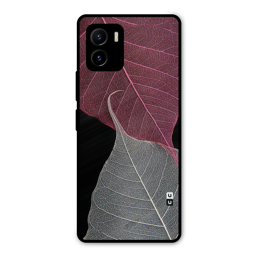 Beauty Leaf Metal Back Case for Vivo Y15s