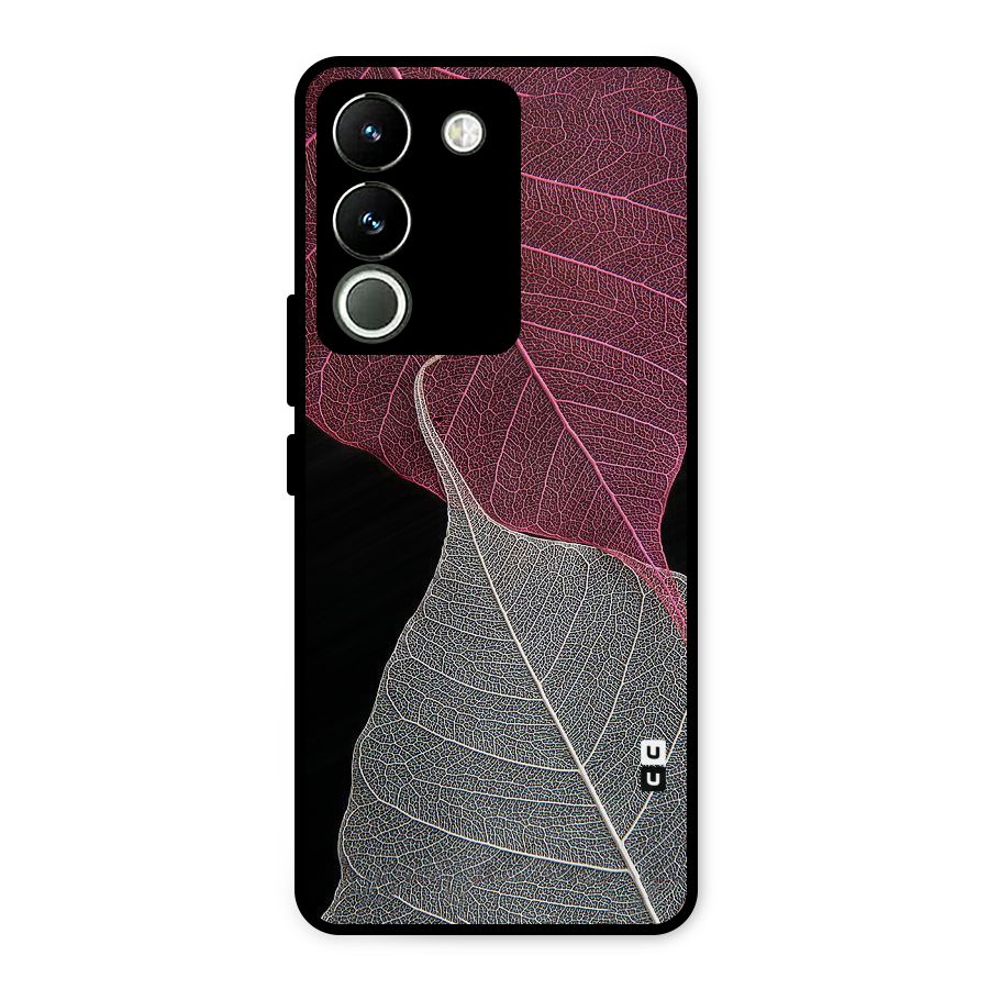 Beauty Leaf Metal Back Case for Vivo Y200