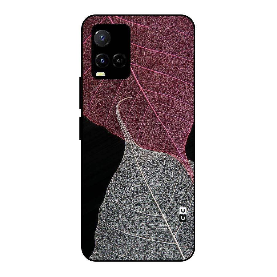 Beauty Leaf Metal Back Case for Vivo Y21