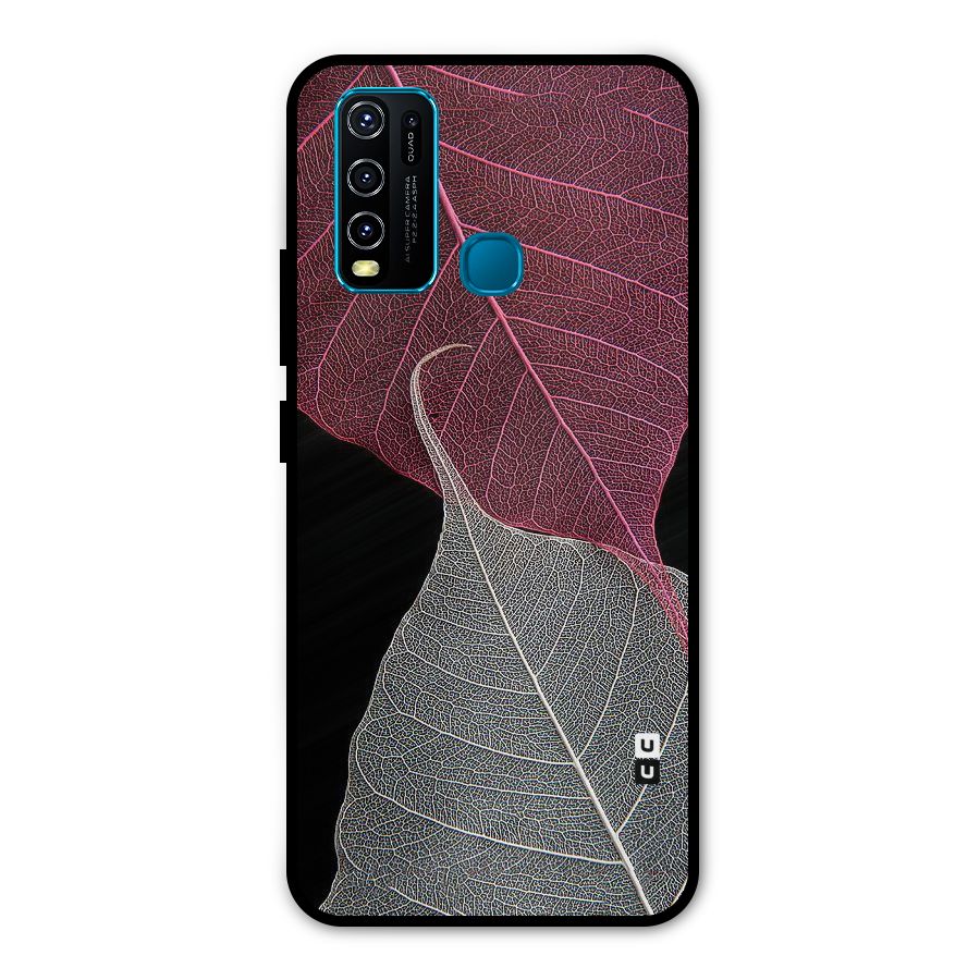 Beauty Leaf Metal Back Case for Vivo Y30