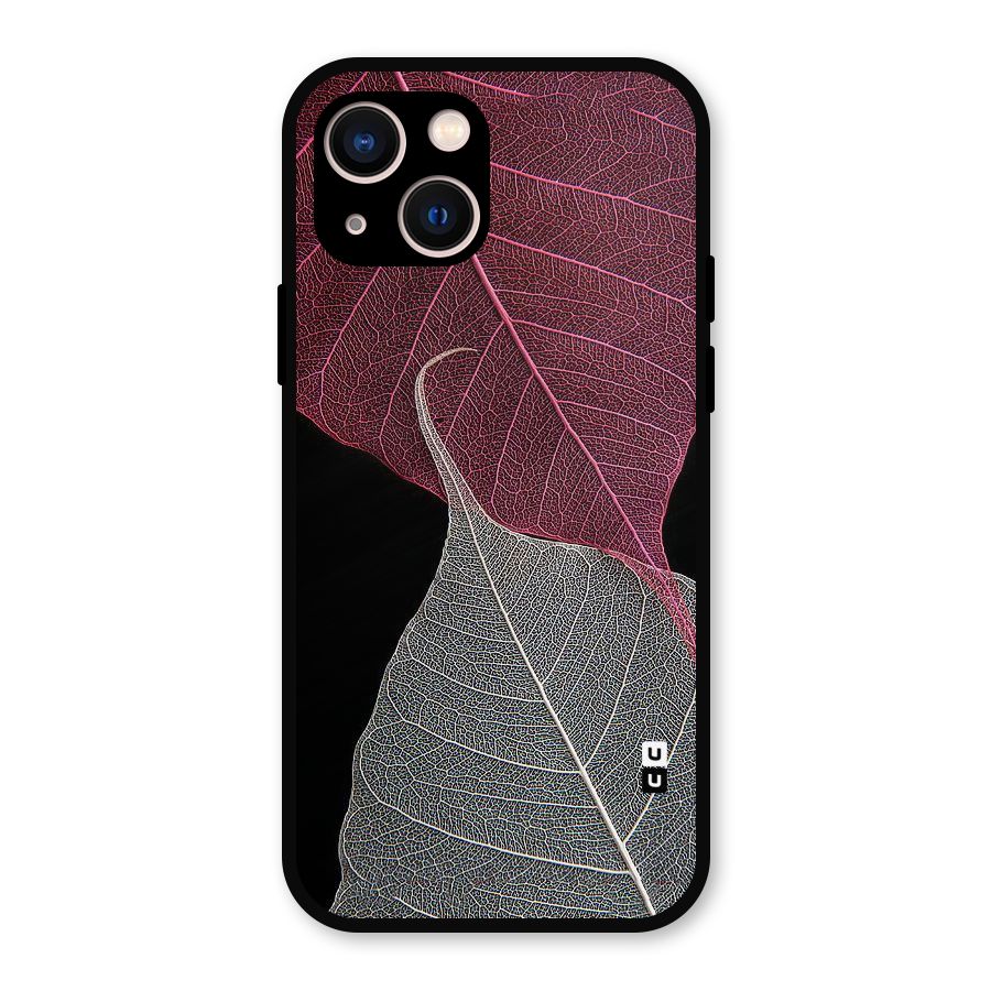 Beauty Leaf Metal Back Case for iPhone 13