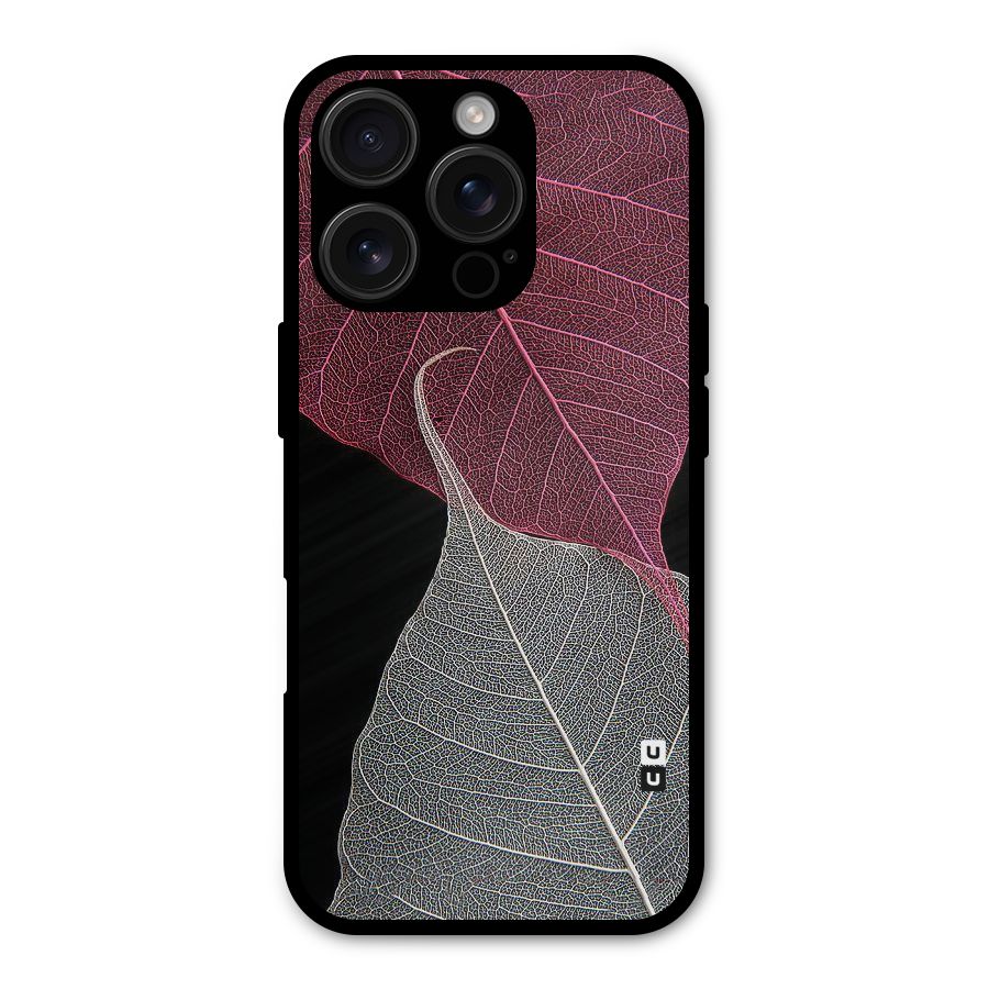 Beauty Leaf Metal Back Case for iPhone 16 Pro