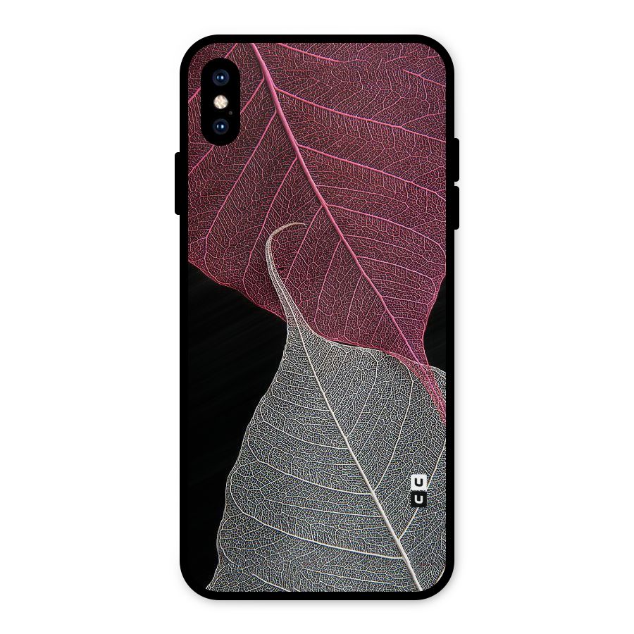 Beauty Leaf Metal Back Case for iPhone XS Max