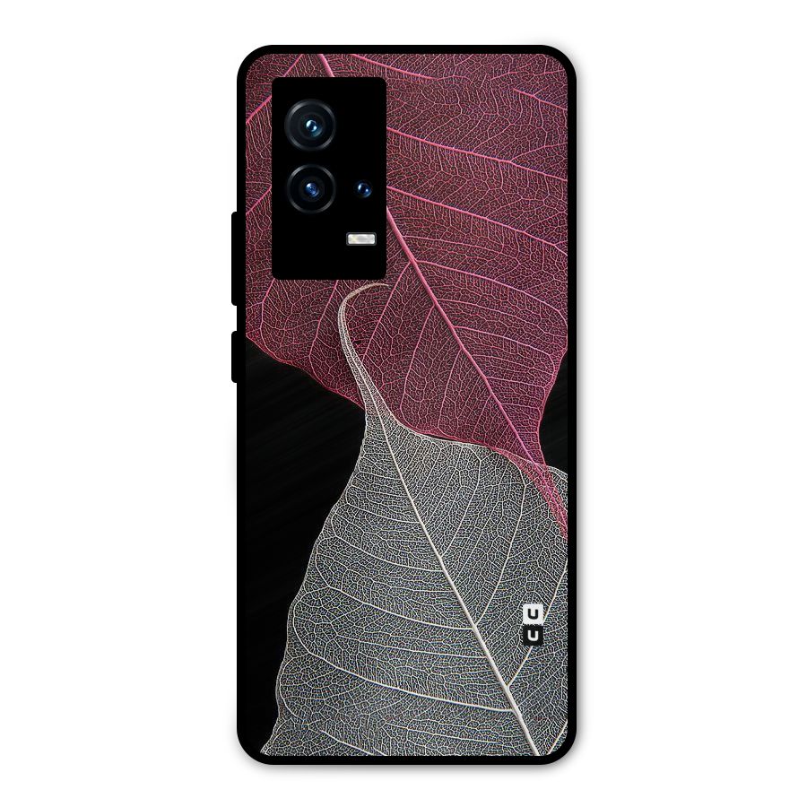 Beauty Leaf Metal Back Case for iQOO 9 5G