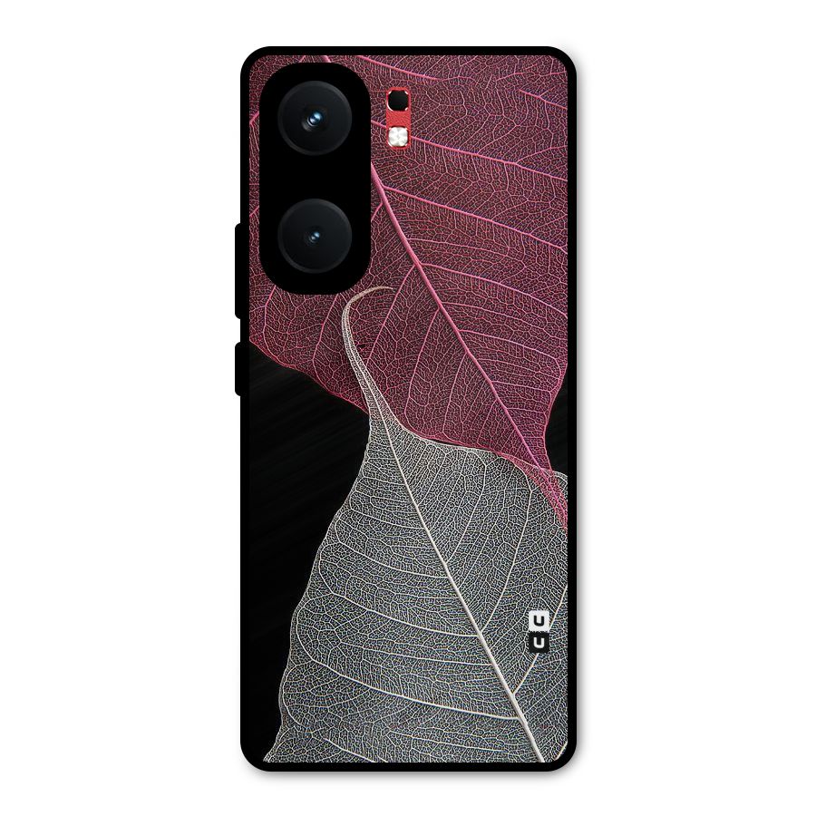 Beauty Leaf Metal Back Case for iQOO Neo 9 Pro