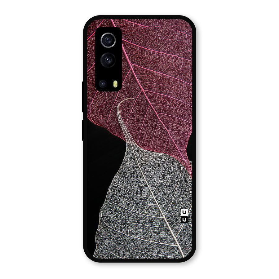 Beauty Leaf Metal Back Case for iQOO Z3