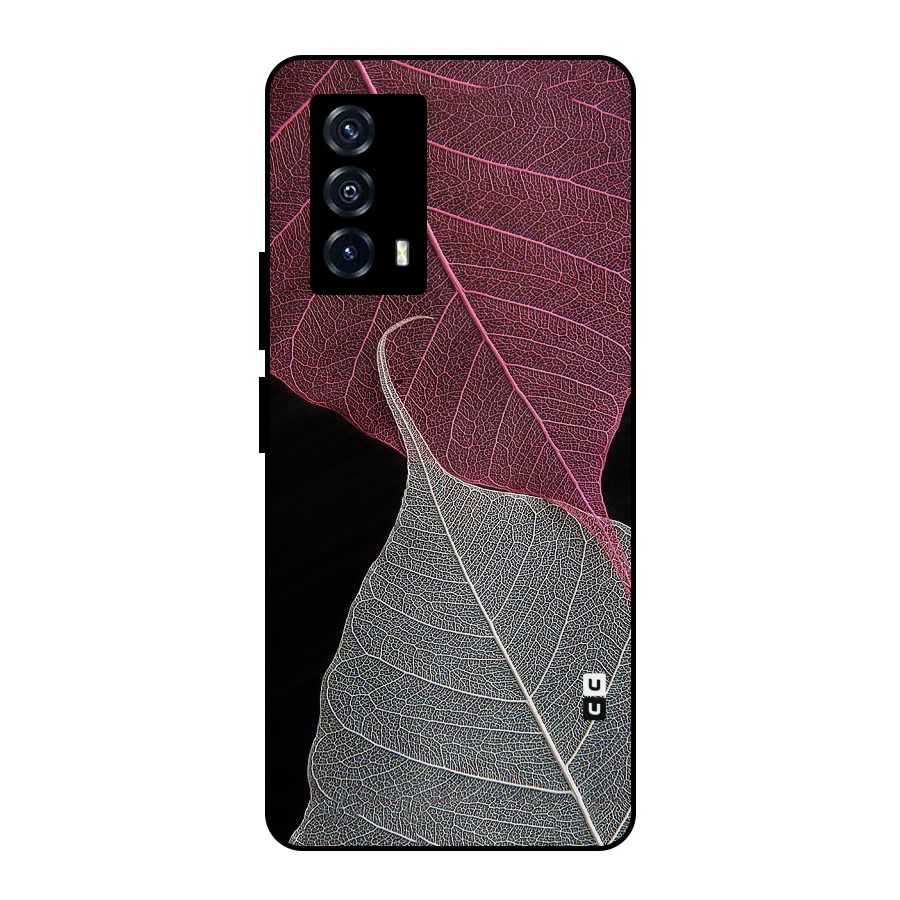 Beauty Leaf Metal Back Case for iQOO Z5