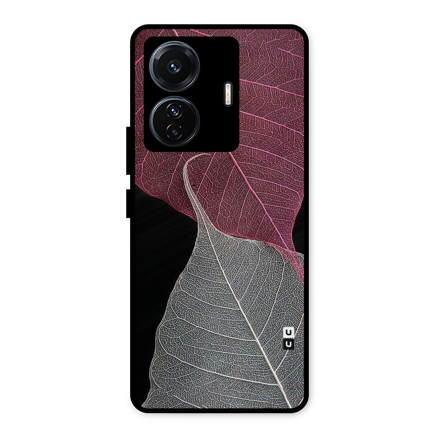 Beauty Leaf Metal Back Case for iQOO Z6