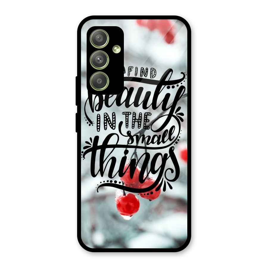 Beauty in Small Things Glass Back Case for Galaxy A54