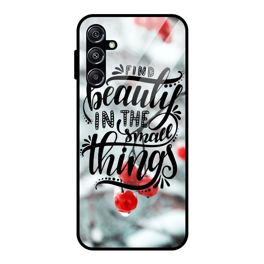 Beauty in Small Things Glass Back Case for Galaxy M34 5G