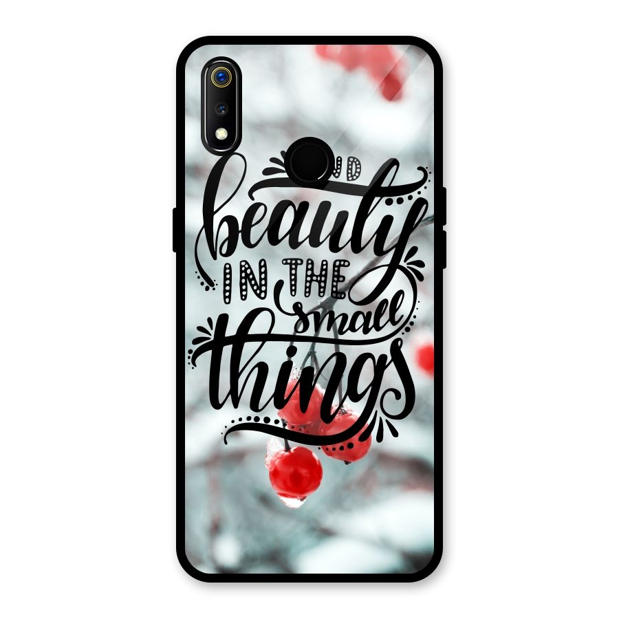 Beauty in Small Things Glass Back Case for Realme 3i