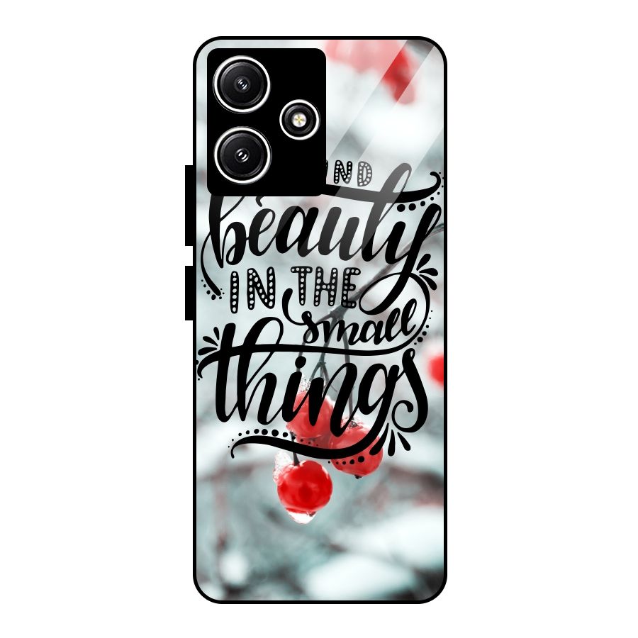 Beauty in Small Things Glass Back Case for Redmi 12 5G