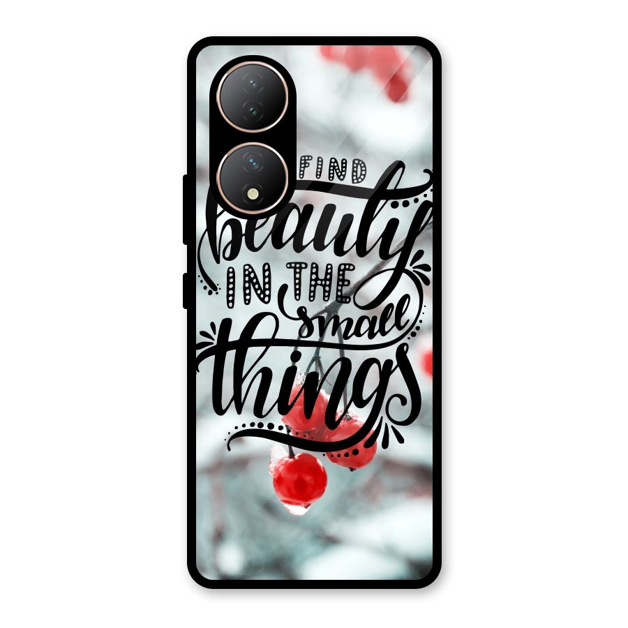 Beauty in Small Things Glass Back Case for Vivo Y100A