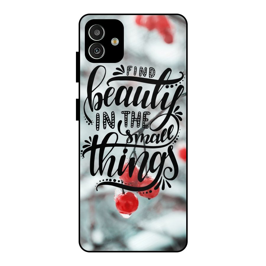 Beauty in Small Things Metal Back Case for Galaxy M13 5G