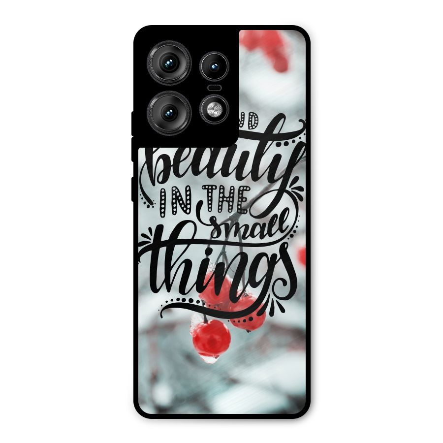 Beauty in Small Things Metal Back Case for Motorola Edge 50 Pro
