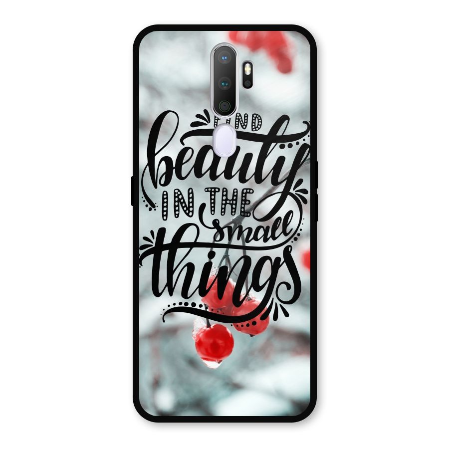 Beauty in Small Things Metal Back Case for Oppo A5 (2020)