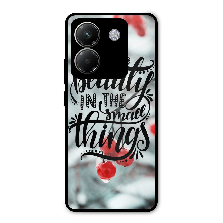 Beauty in Small Things Metal Back Case for Poco M7 Pro 5G