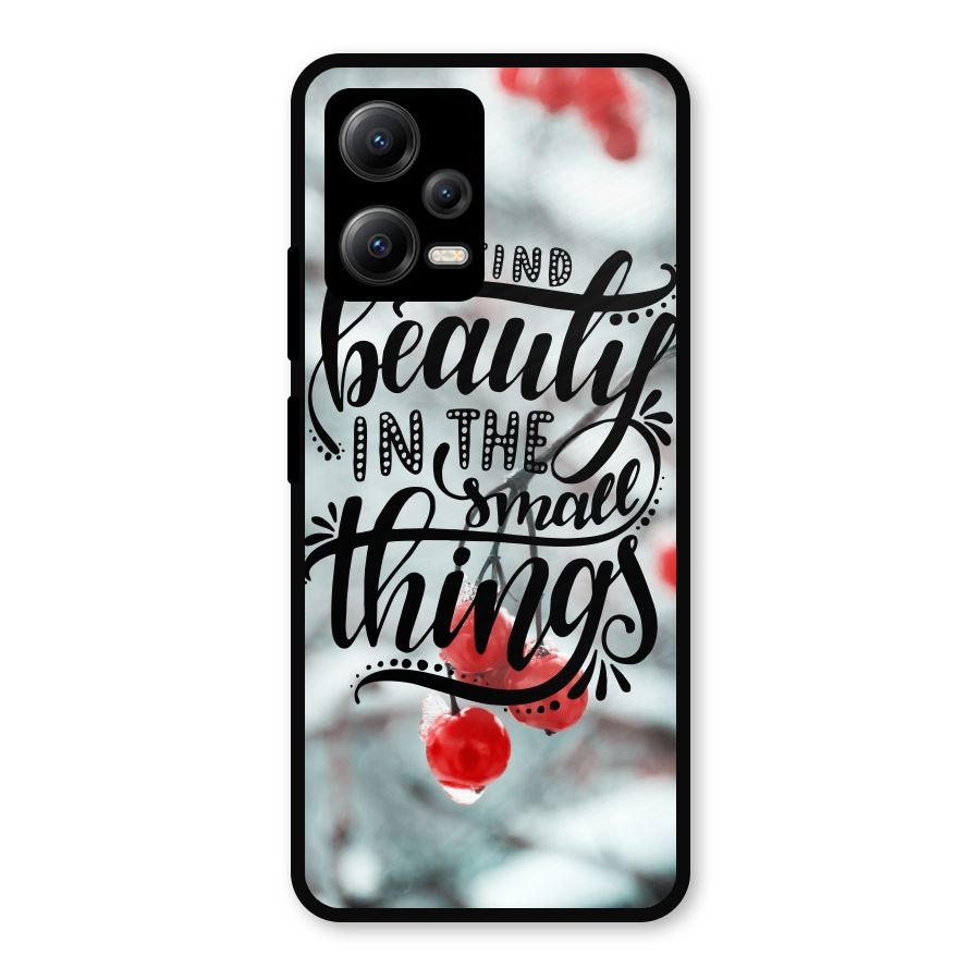 Beauty in Small Things Metal Back Case for Redmi Note 12 5G