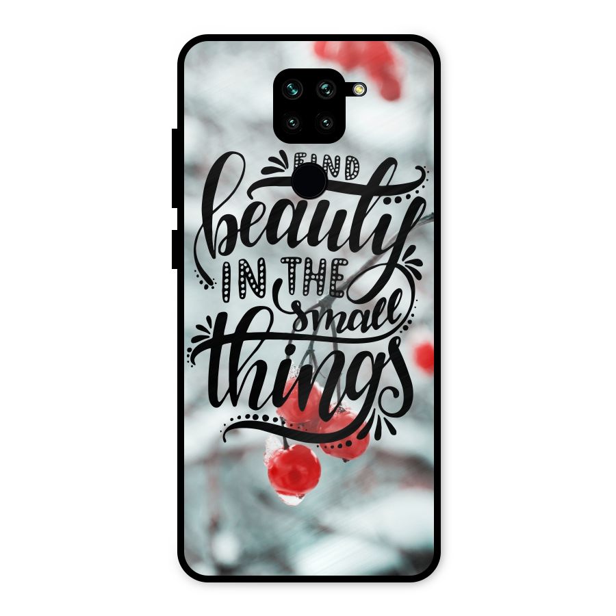 Beauty in Small Things Metal Back Case for Redmi Note 9