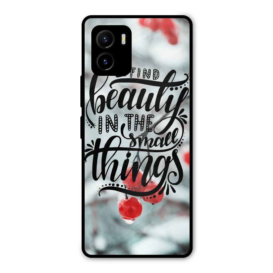 Beauty in Small Things Metal Back Case for Vivo Y15s