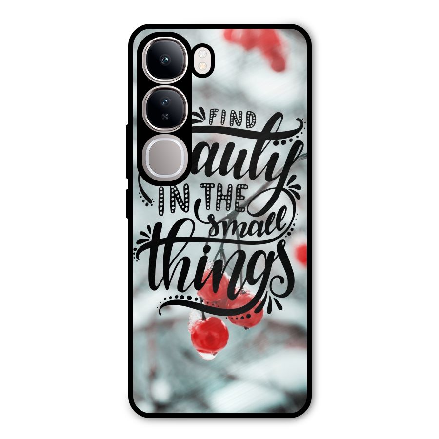 Beauty in Small Things Metal Back Case for Vivo Y300