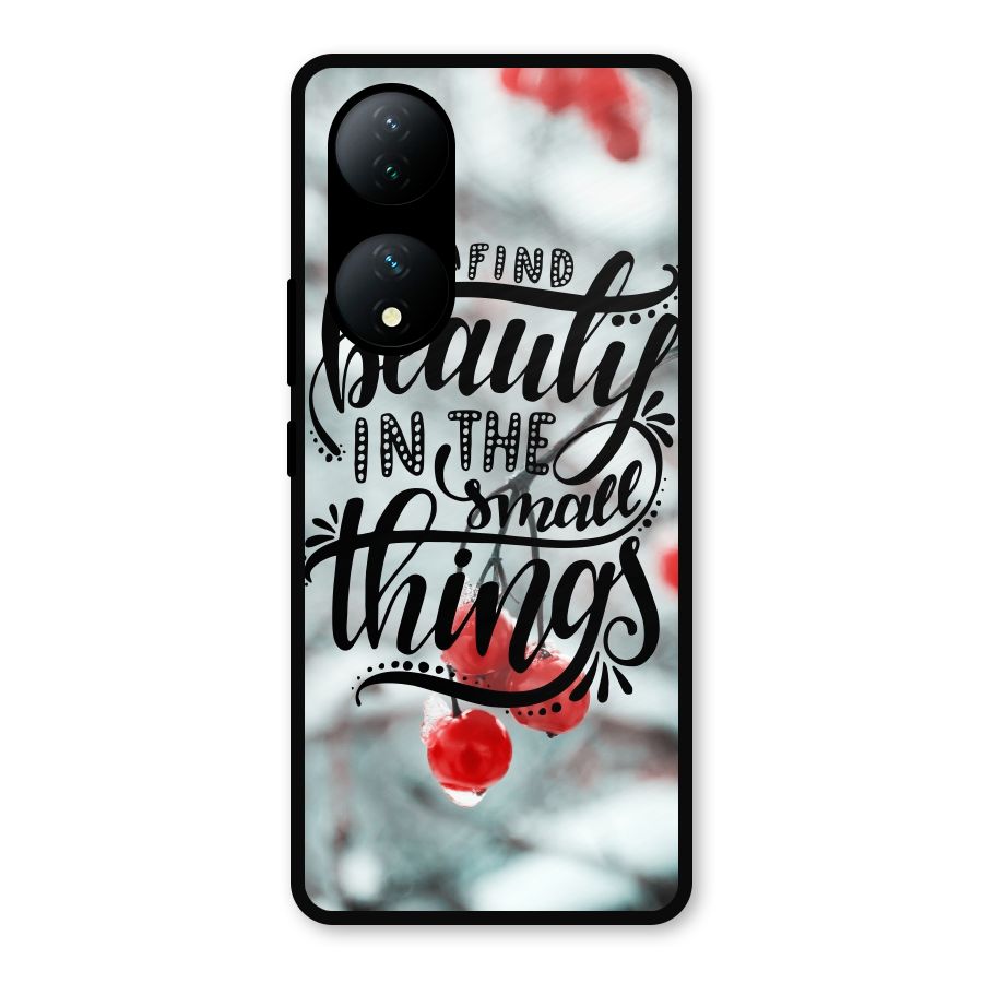 Beauty in Small Things Metal Back Case for iQOO Z7
