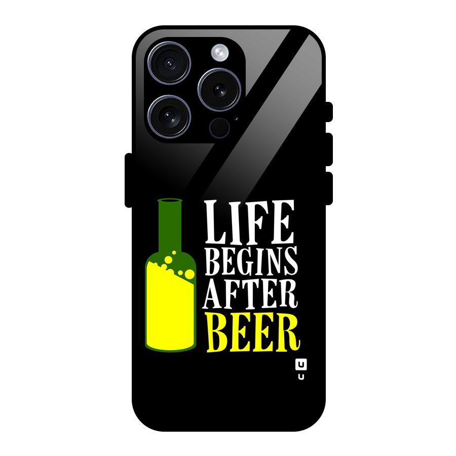 Beer Life Glass Back Case for iPhone 15 Pro
