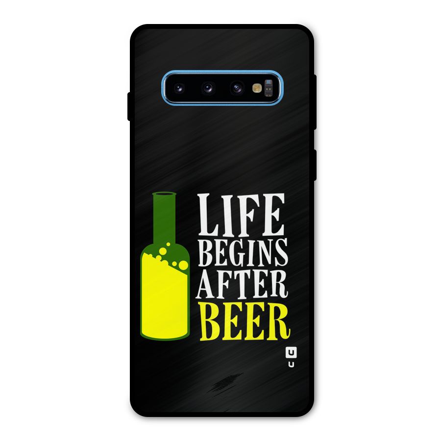 Beer Life Metal Back Case for Galaxy S10