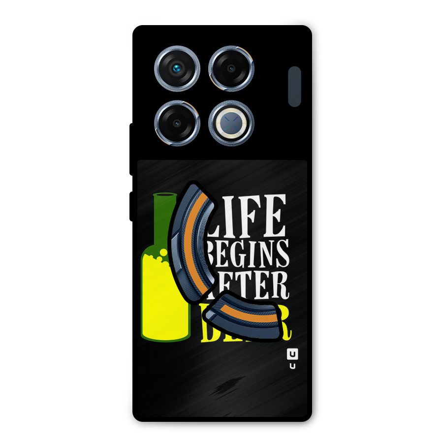 Beer Life Metal Back Case for Infinix GT 20 Pro
