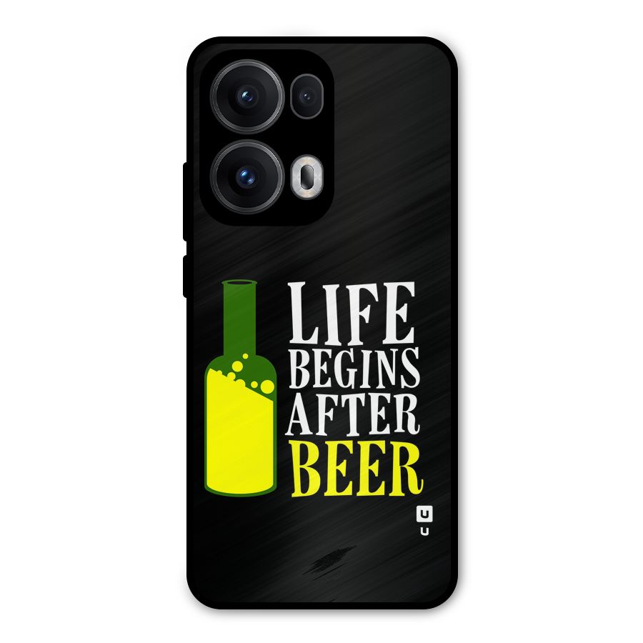 Beer Life Metal Back Case for Oppo Reno13 Pro