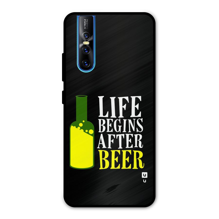 Beer Life Metal Back Case for Vivo V15 Pro