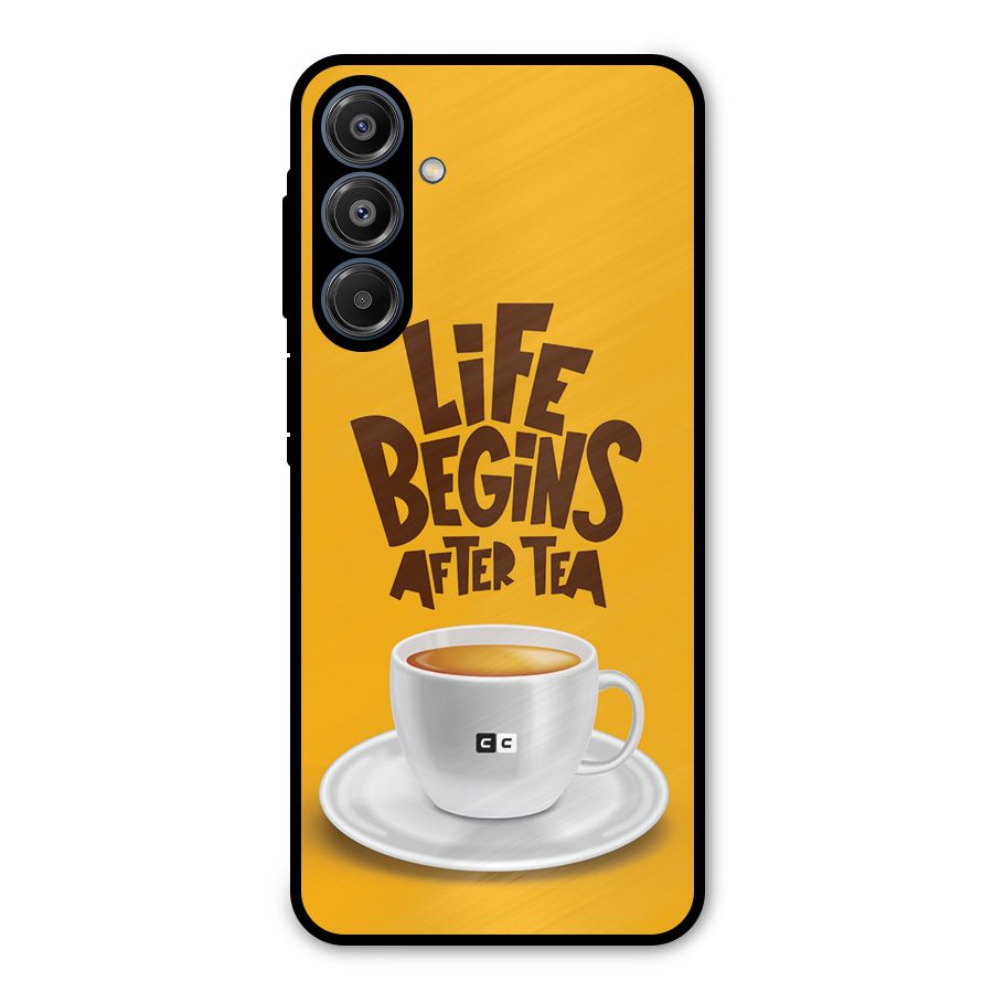 Begins After Tea Metal Back Case for Galaxy A16 5G
