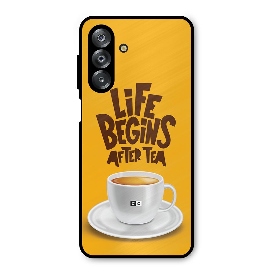 Begins After Tea Metal Back Case for Galaxy A26