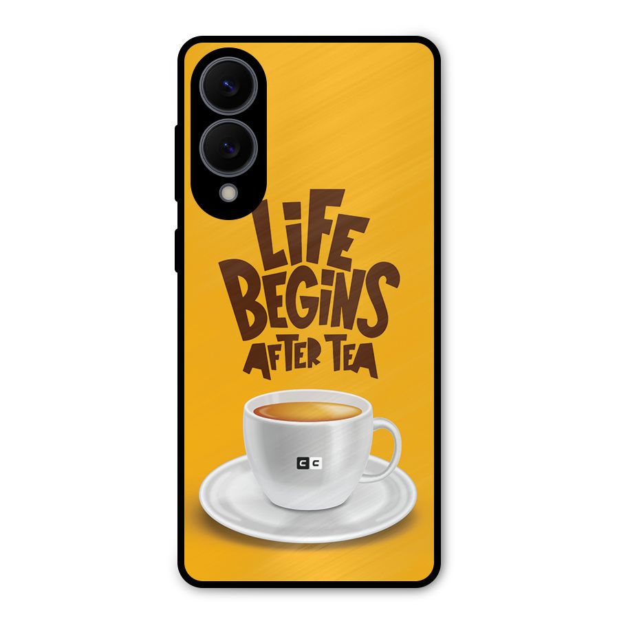 Begins After Tea Metal Back Case for Galaxy S25 Edge