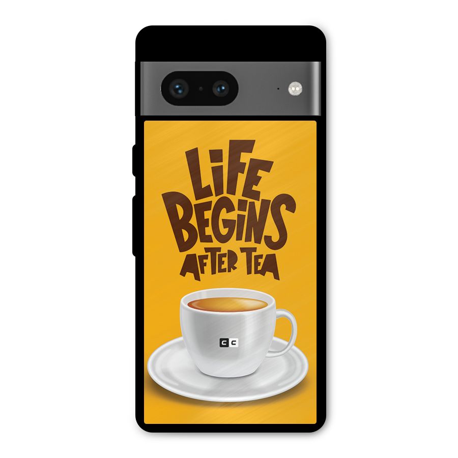 Begins After Tea Metal Back Case for Google Pixel 7